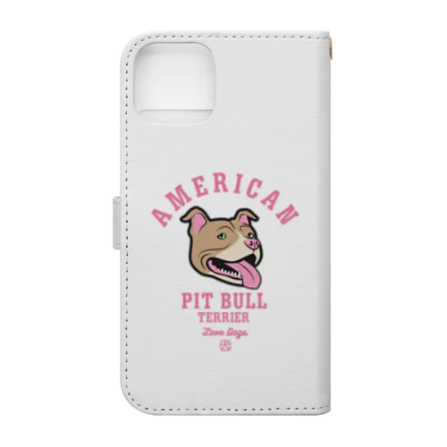 Love❤️Dogs（アメリカンピットブルテリア・赤鼻） Book-Style Smartphone Case