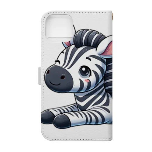 のんびりシマウマくん🦓 Book-Style Smartphone Case