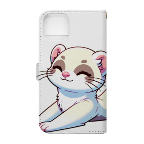 のんびりフェレットちゃん🐾 手帳型スマホケース