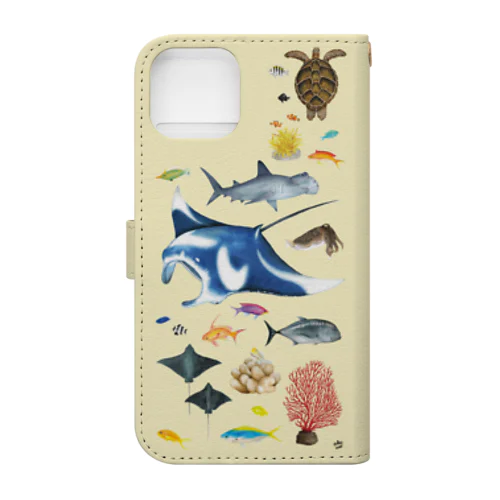 八重山の海の中 iPhone14 Book-Style Smartphone Case