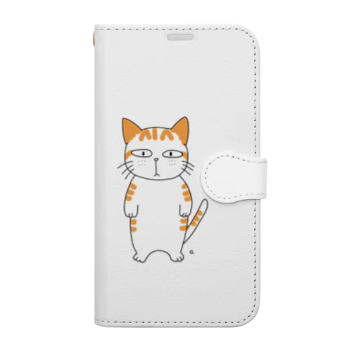 無愛想な茶トラ猫くん Book-Style Smartphone Case