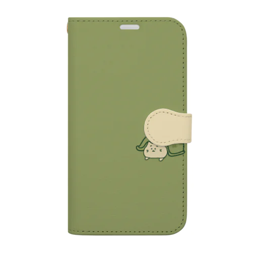 抹茶ラテねこ Book-Style Smartphone Case