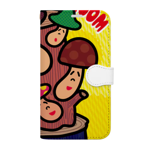 菌糸体胞子(K) Book-Style Smartphone Case