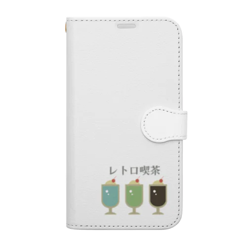 レトロ喫茶-雑貨 Book-Style Smartphone Case