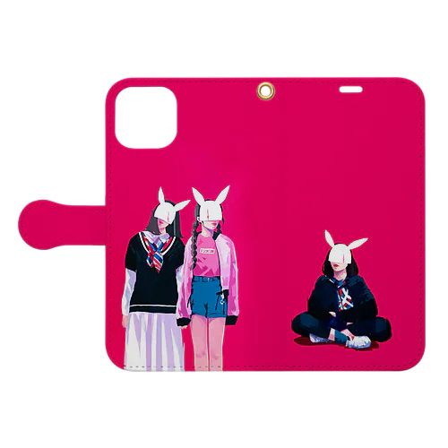 RED RABBIT Book-Style Smartphone Case