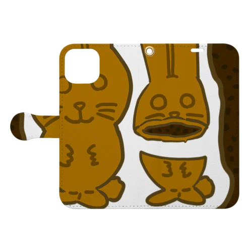 ウサギ焼き　餡子たっぷり(USAGIYAKI.2) Book-Style Smartphone Case