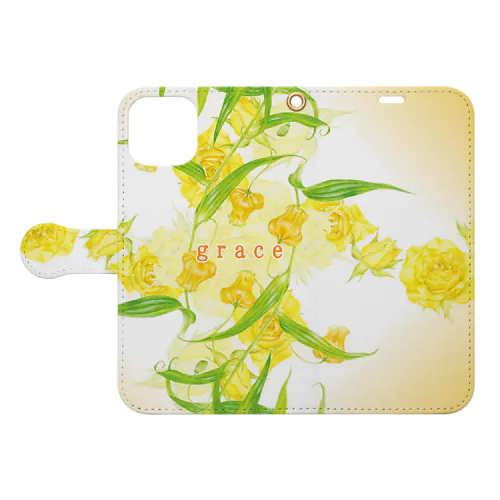 花曼荼羅🧡Grace🧡天の恵み Book-Style Smartphone Case