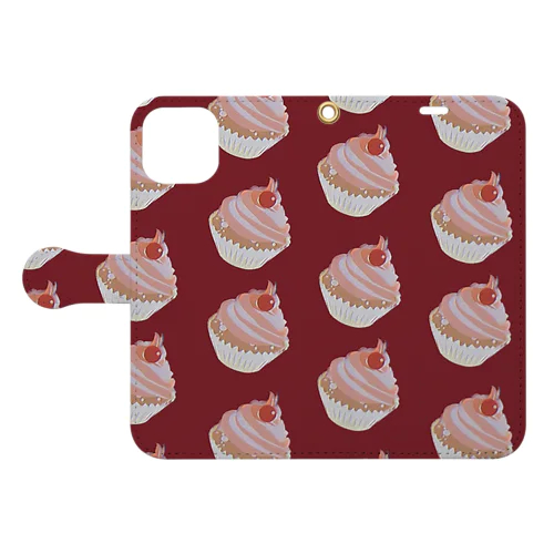 カップケーキ(2) Book-Style Smartphone Case