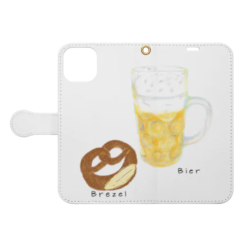 Brezel und Bier ／ブレッツェル＆ビール 手帳型スマホケース