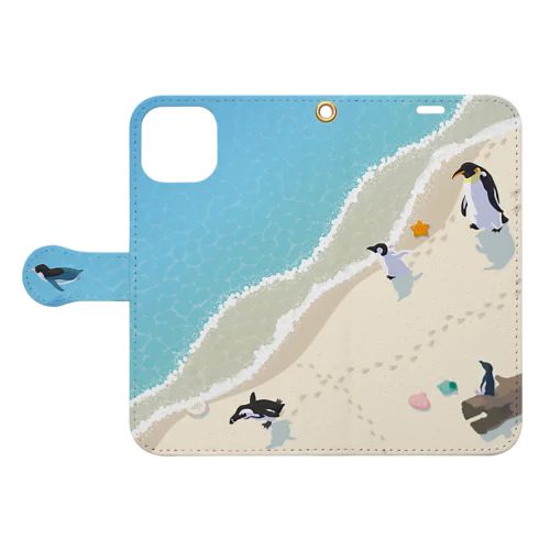 ペンギンビーチ 手帳型スマホケース