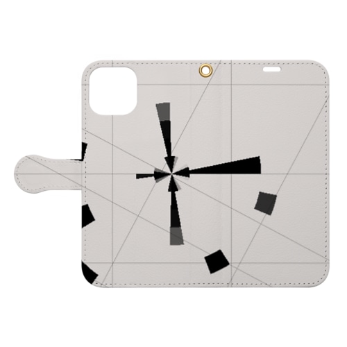 黒四角 Book-Style Smartphone Case