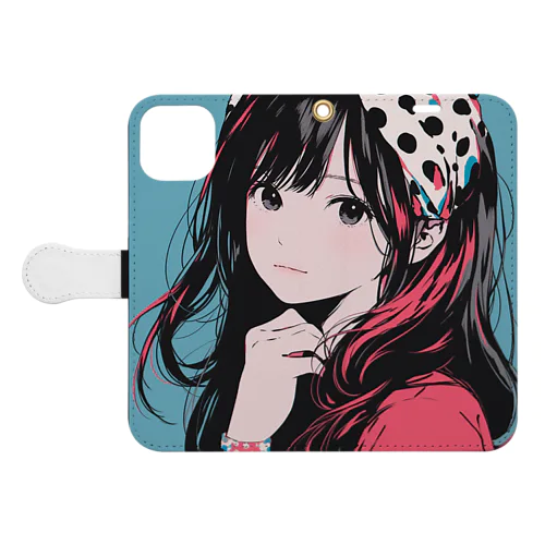 Shyly スマホケース Book-Style Smartphone Case