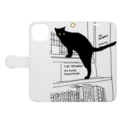 本屋さんの看板猫 Book-Style Smartphone Case