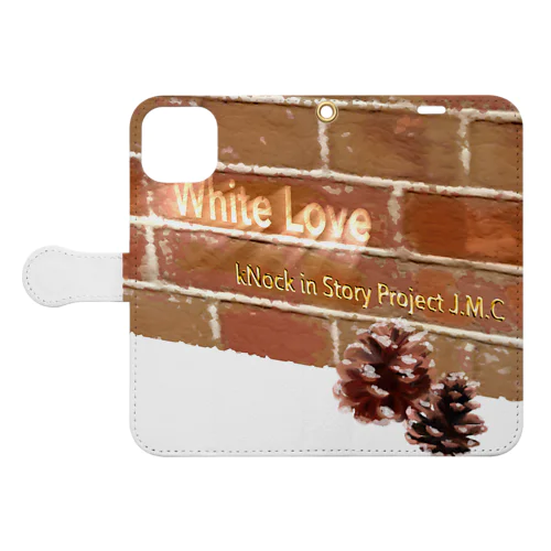 White Love“ Book-Style Smartphone Case