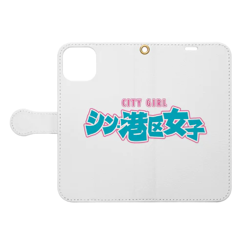 シン・港区女子 CITY GIRL ネオン Book-Style Smartphone Case