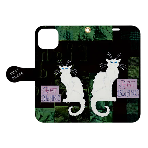 CHAT BLANCー０Q９ Book-Style Smartphone Case