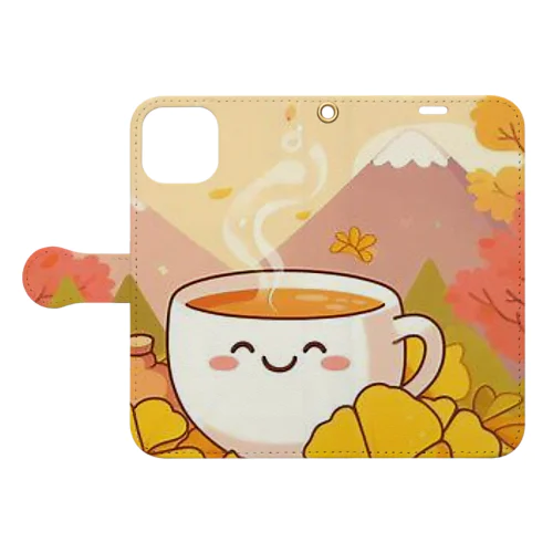 イチョウと紅茶シリーズ② Book-Style Smartphone Case