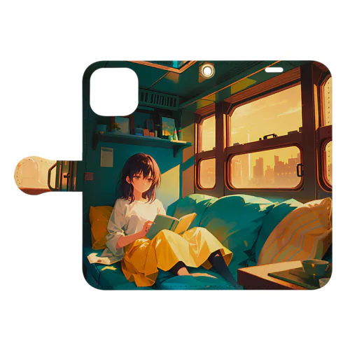 Wonder Houses Journey　〜いつか夢見た遊び心の旅〜　No.1「キャンピングトレイン」 Book-Style Smartphone Case