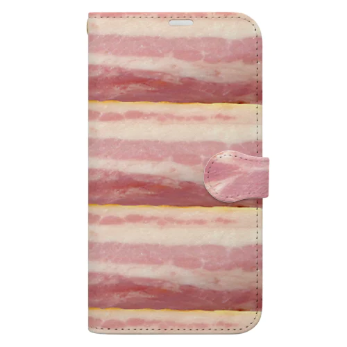 ベーコン巻き巻き（ライトカラー） Book-Style Smartphone Case