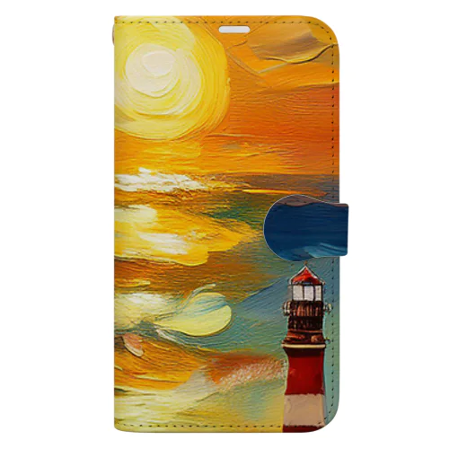光の道しるべ Book-Style Smartphone Case