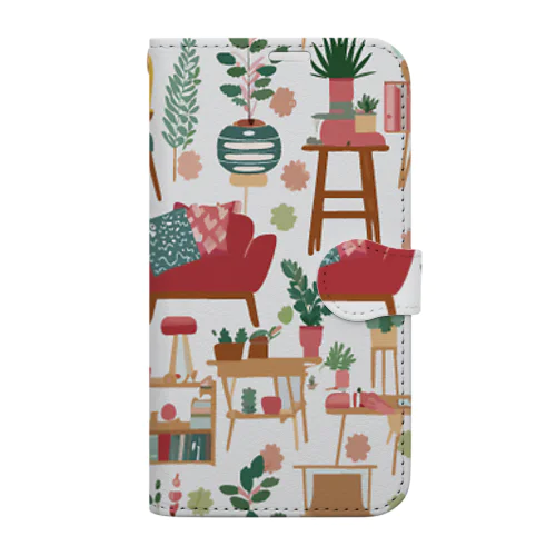 北欧風インテリアのお部屋01 Book-Style Smartphone Case