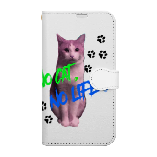 サスケ×ノーキャット、ノーライフ。 Book-Style Smartphone Case