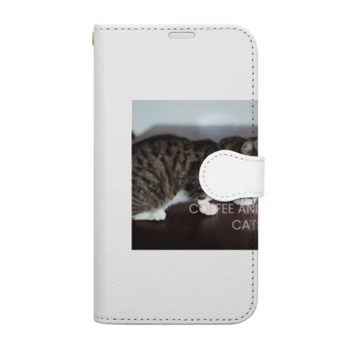 コーヒー猫 Book-Style Smartphone Case