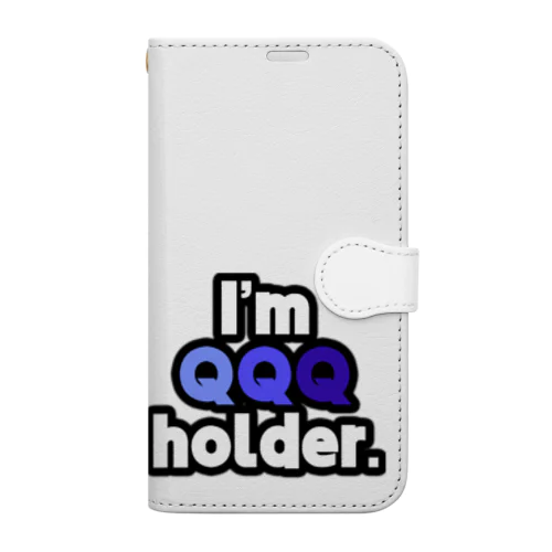 I'm QQQ holder. 手帳型スマホケース