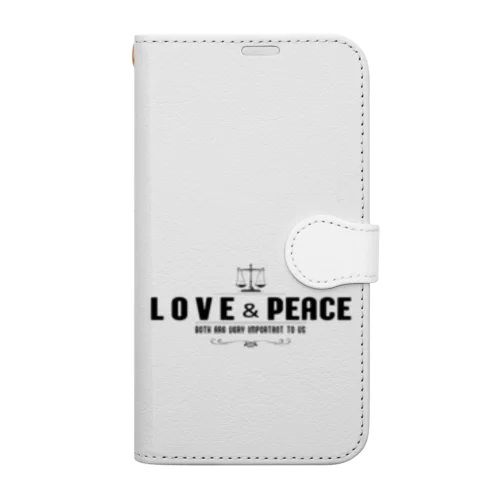 つりあう天秤（LOVE & PEACE) Book-Style Smartphone Case