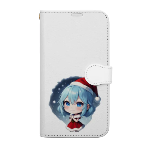 クリスマス少女 Book-Style Smartphone Case