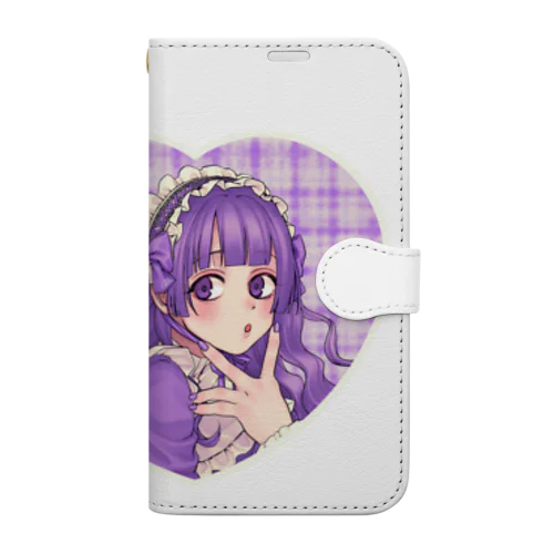 特大愛少女　紫 Book-Style Smartphone Case