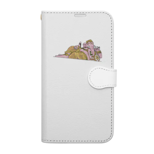 ピンクのガネーシャ Book-Style Smartphone Case