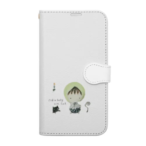 ずきんbabyと猫 Book-Style Smartphone Case