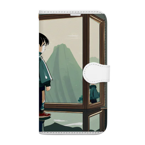 孤独な少年　　 Book-Style Smartphone Case