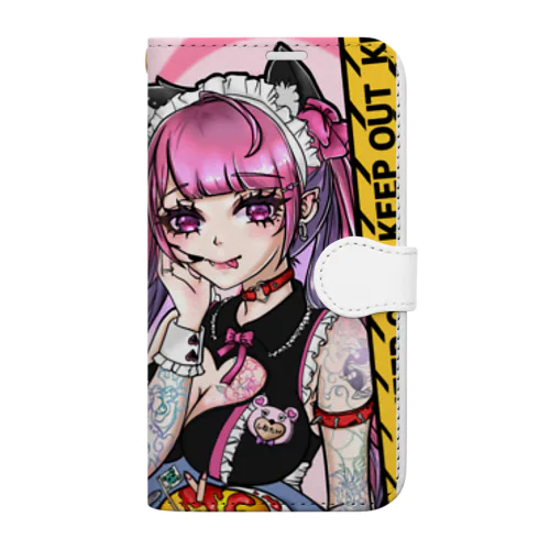 冥土塩たん♡（縦長バージョン） Book-Style Smartphone Case