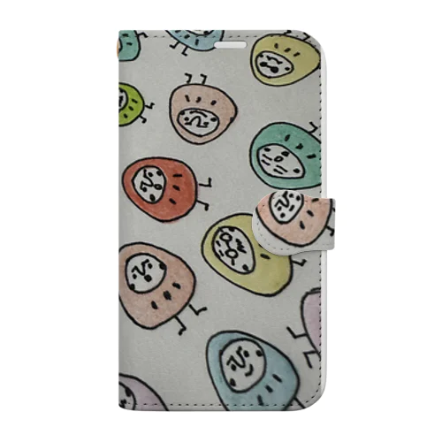 カラフルだるまさん Book-Style Smartphone Case