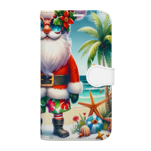 Merry Christmasシリーズ　サンタのサマークリスマス」 Book-Style Smartphone Case