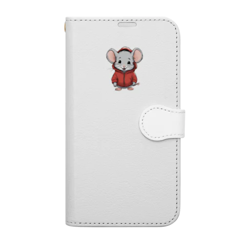 ネズミの福ちゃん Book-Style Smartphone Case