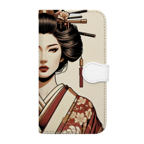 和の粋を纏う、優美な姿Elegance in tradition, a vision of grace. Book-Style Smartphone Case