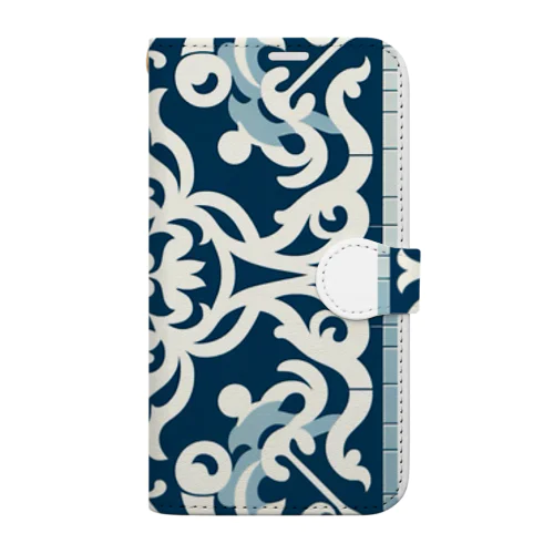 西海岸風オルテガ柄グッズ Book-Style Smartphone Case