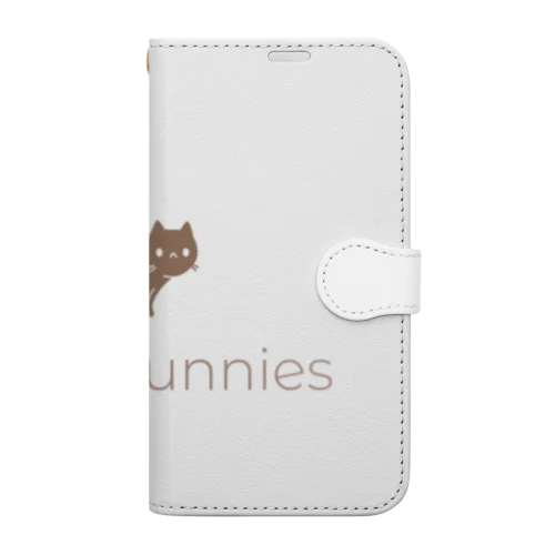 Meow Sunniesロゴバージョン 手帳型スマホケース