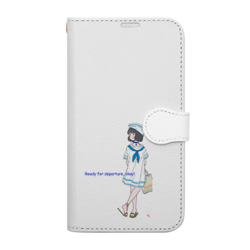 出港準備、よし！ Book-Style Smartphone Case