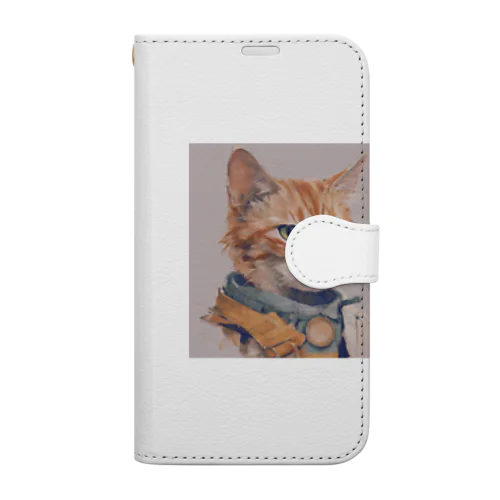 猫 Book-Style Smartphone Case