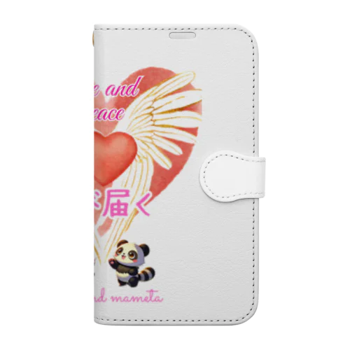 愛が届く　天使の羽 Book-Style Smartphone Case