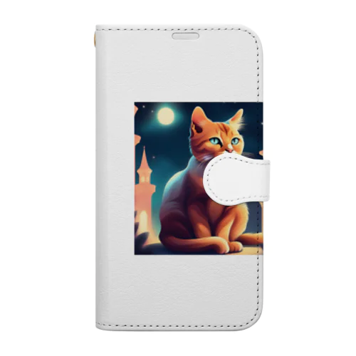 猫のイラストグッズ Book-Style Smartphone Case