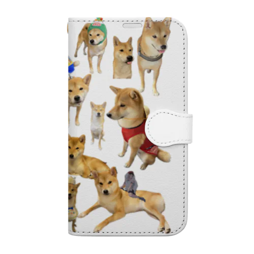 可愛い柴犬 Book-Style Smartphone Case