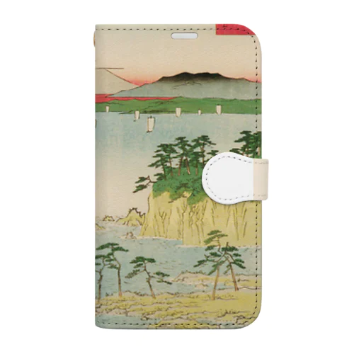 広重「冨二三十六景⑰　相州三浦之海上 」歌川広重の浮世絵 Book-Style Smartphone Case