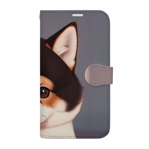 子猫なしばちゃん Book-Style Smartphone Case