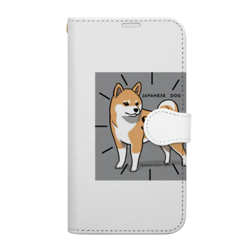 ジャパニーズわんこShiba 手帳型スマホケース