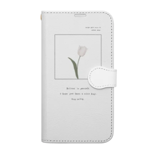 Powderpink tulip , Logoflame . Book-Style Smartphone Case